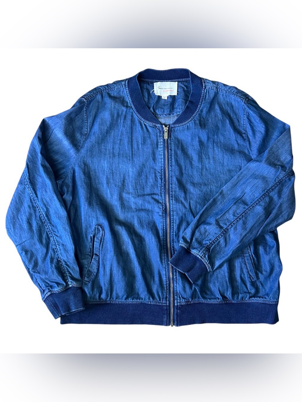 Two by Vince Camuto Women’s Denim Bomber Lightweight Jacket Size XL